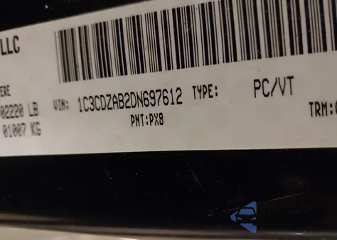 2013 Dodge Avenger from USA, damaged, VIN 1C3CDZAB2DN697612